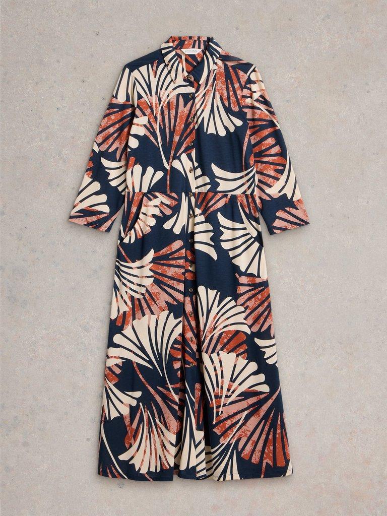White Stuff Rua Jersey Shirt Dress - Blue Water Clothing
