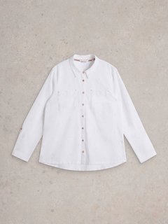 White Stuff Sophie Organic Cotton Shirt - Blue Water Clothing