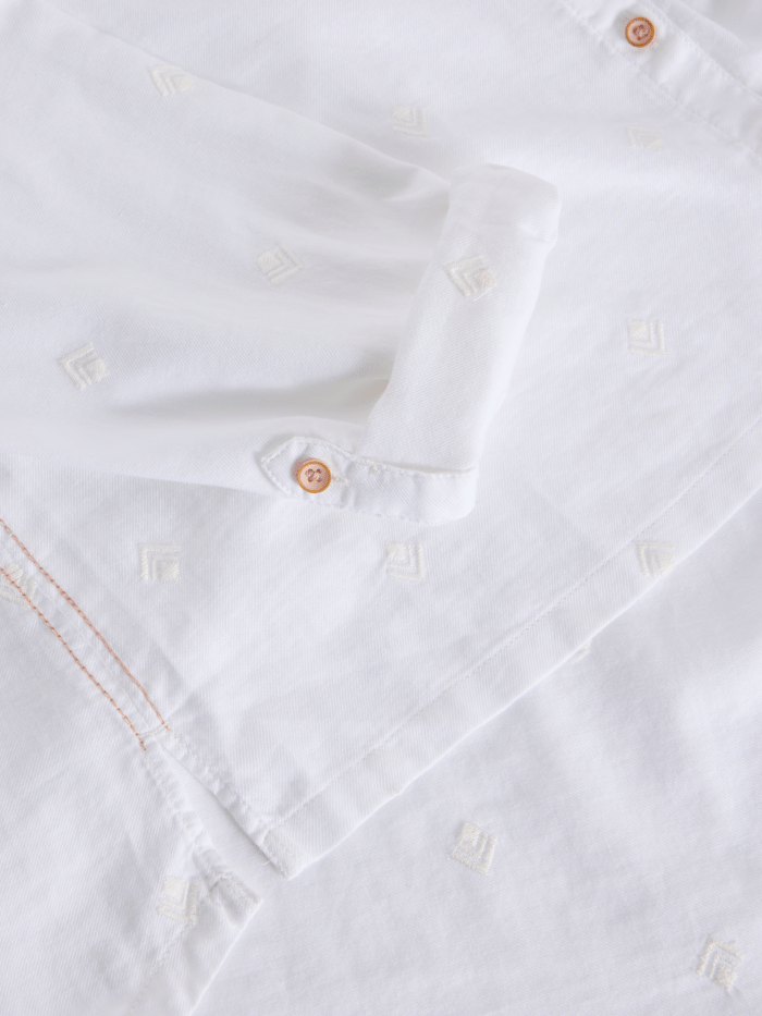 White Stuff Sophie Organic Cotton Shirt - Blue Water Clothing