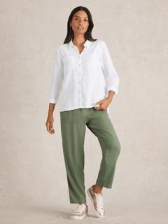 White Stuff Sophie Organic Cotton Shirt - Blue Water Clothing