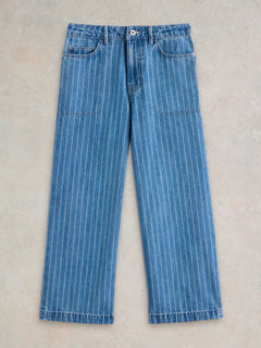 White Stuff Tia Wide Leg Crop Jean - Blue Water Clothing