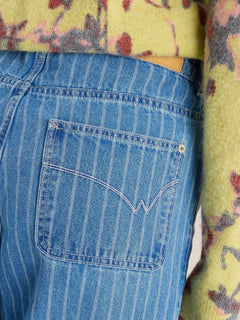 White Stuff Tia Wide Leg Crop Jean - Blue Water Clothing