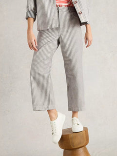 White Stuff Tia Wide Leg Crop Jean Nat Mlt - Blue Water Clothing