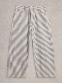 White Stuff Tia Wide Leg Crop Jean Nat Mlt - Blue Water Clothing