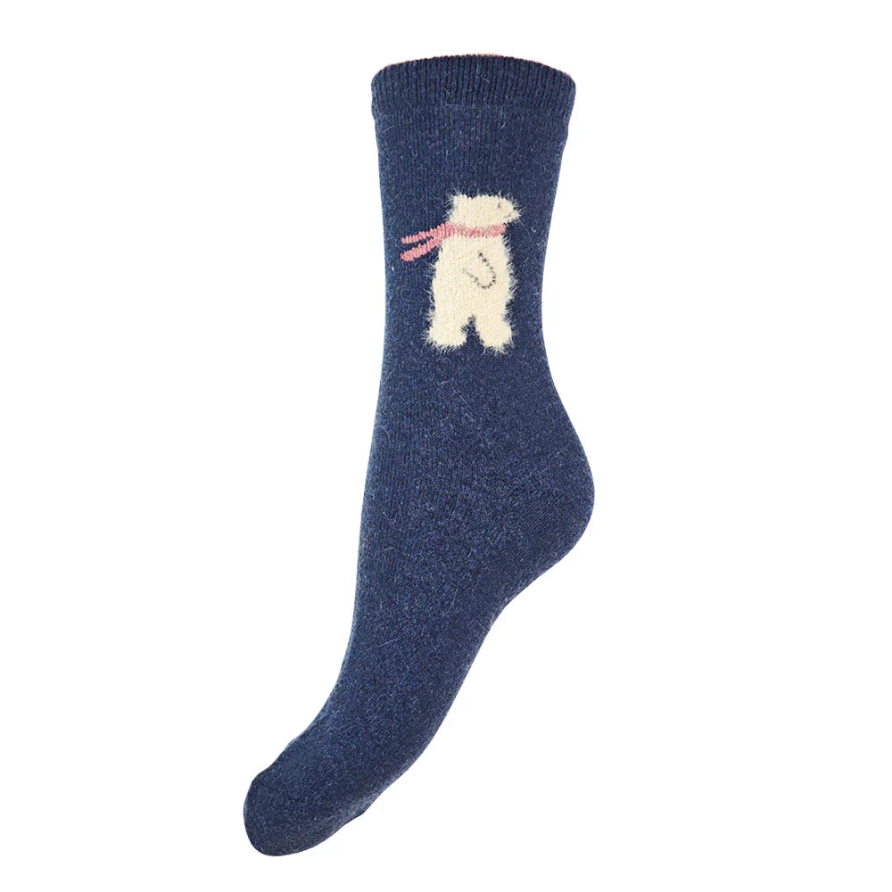 Gemjar Fluffy Polar Bear Socks
