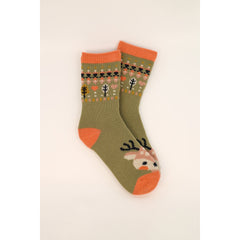 Cute Knitted Socks-Powder-Blue Water Clothing