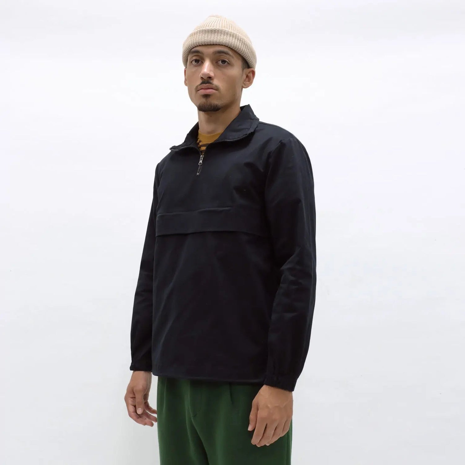 Umi Waxed Cagoule Black - escape