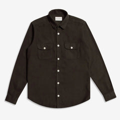 Workwear Long Sleeve Shirt Slate Brown - escape