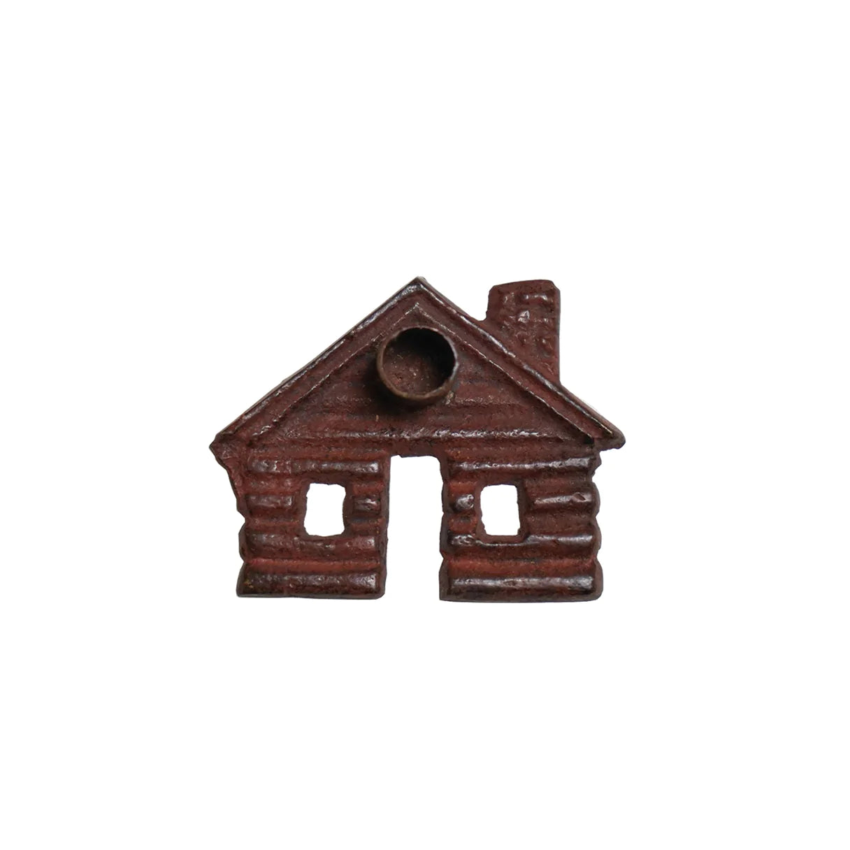 Brass Log Cabin Incense Burner - escape