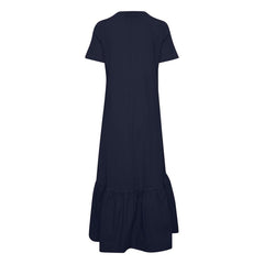 Fransa Zavia Dress - Blue Water Clothing