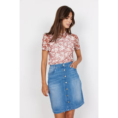 Soya ConceptSoya Concept Kimberly 22 - B Denim SkirtSkirtLight Denim - Blue Water Clothing