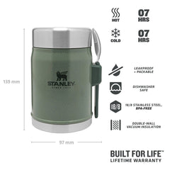 StanleyStanley Legendary Food Jar + Spork 0.4LFlasks - Blue Water Clothing