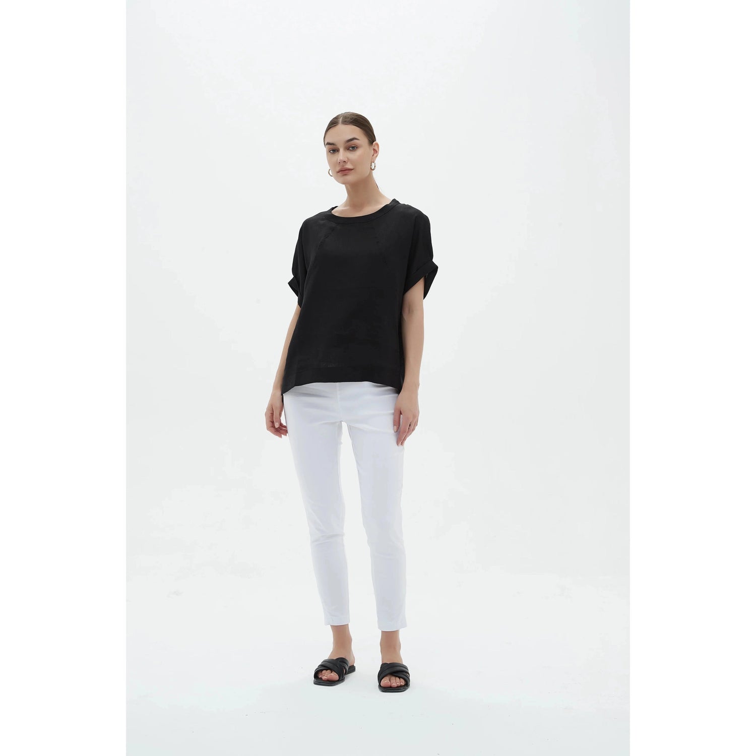 Tirelli Angled Seam Top - Blue Water Clothing